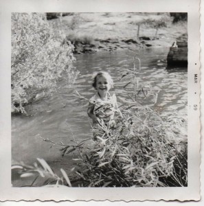 The photo mother took of me right before I fell into the water.