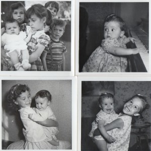 Lois as a baby, and with me holding her in the bottom two photos.